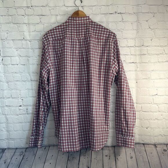 Brooks Brothers Red Fleece Red White Checked Long Sleeve Dress Shirt Mens XXL - Picture 4 of 8